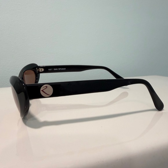 Ray-Ban Rituals W2522 Cat Eye Sunglasses Black Brown Lens Vintage B&L Womens - Picture 3 of 6